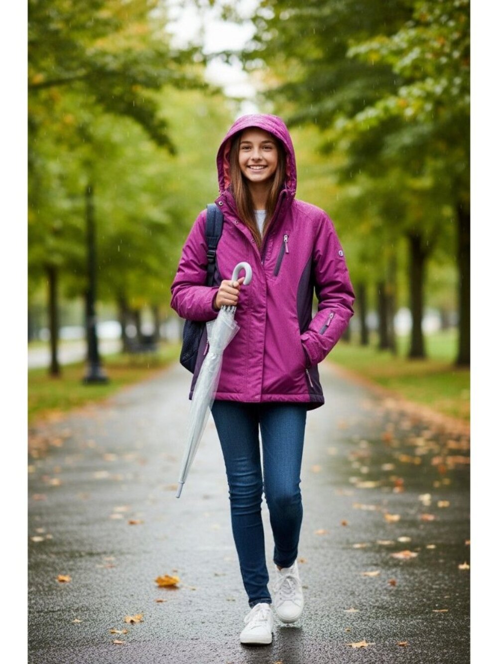 Girls Champion C9 3-in-1 Water & Wind Resistant Jacket/Coat Gorpcore Utilitarian